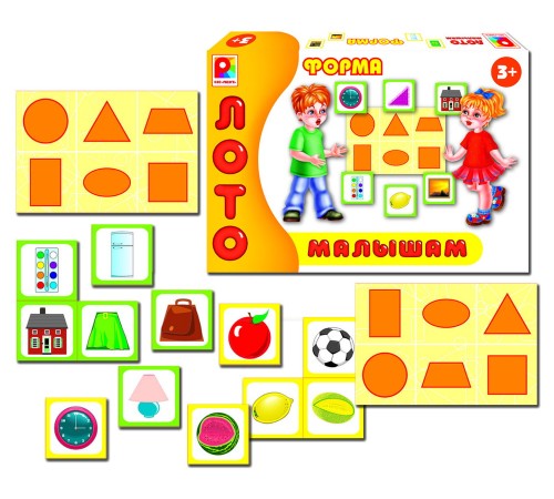 Форма - Лото: развивающая настольная игра игра