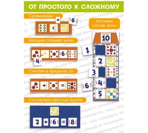 Математический тренажёр - развивающая игра детям