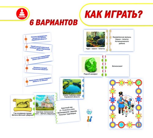 Путешествие по Кировской области — настольная обучающая игра