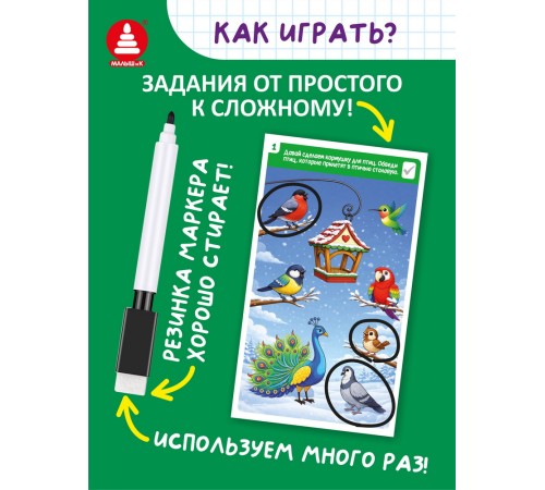 Игры с маркером. Окружающий мир. Тесты. Готов ли ребёнок к школе?
