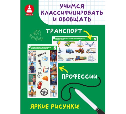 Игры с маркером. Окружающий мир. Тесты. Готов ли ребёнок к школе?