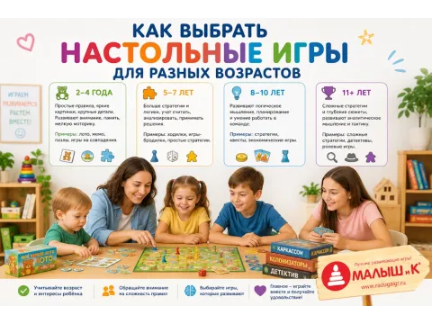 Как выбрать настольные игры для разных возрастов